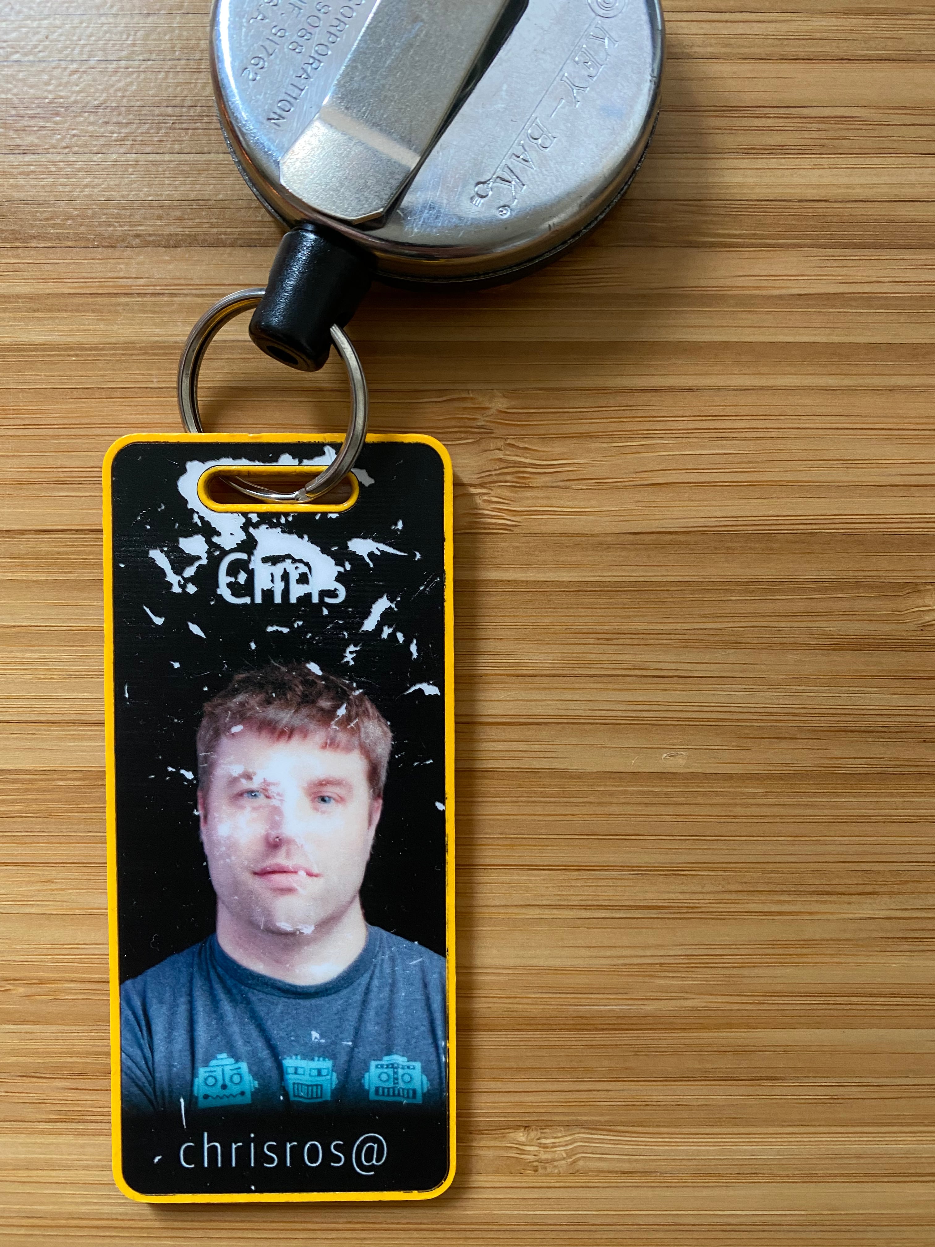 My badge at ten years in